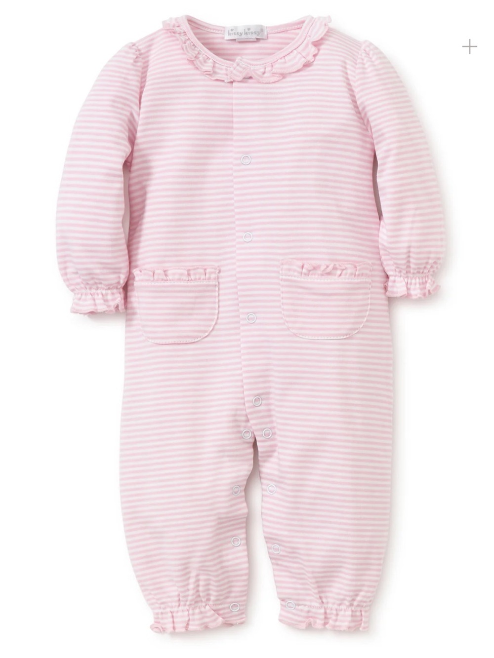 Kissy Kissy Simple Stripes Pink Playsuit Size 3-6 Months